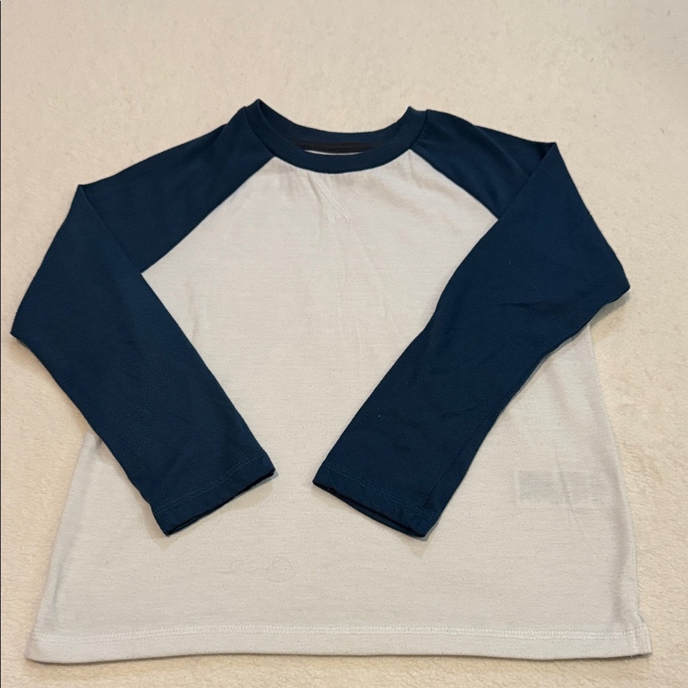 Old Navy Kids Long Sleeve Shirt - Blue and White